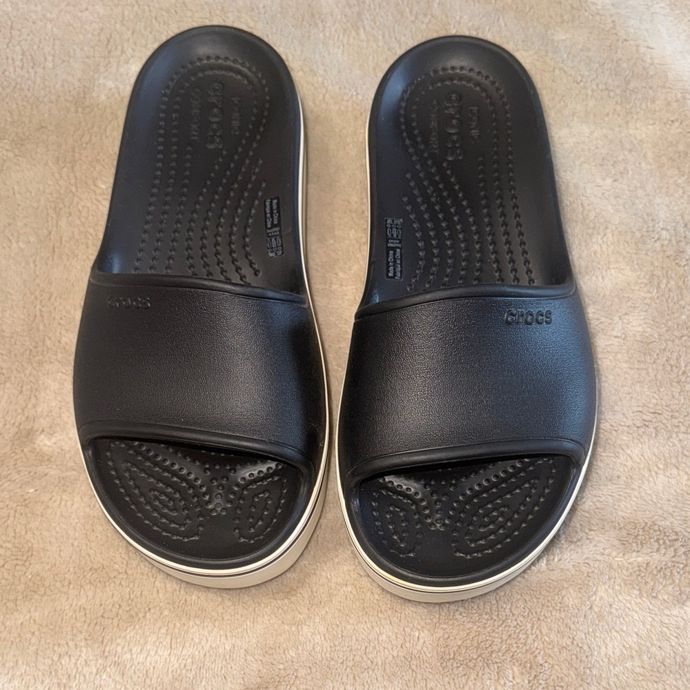 CROCS Black Slide Sandals